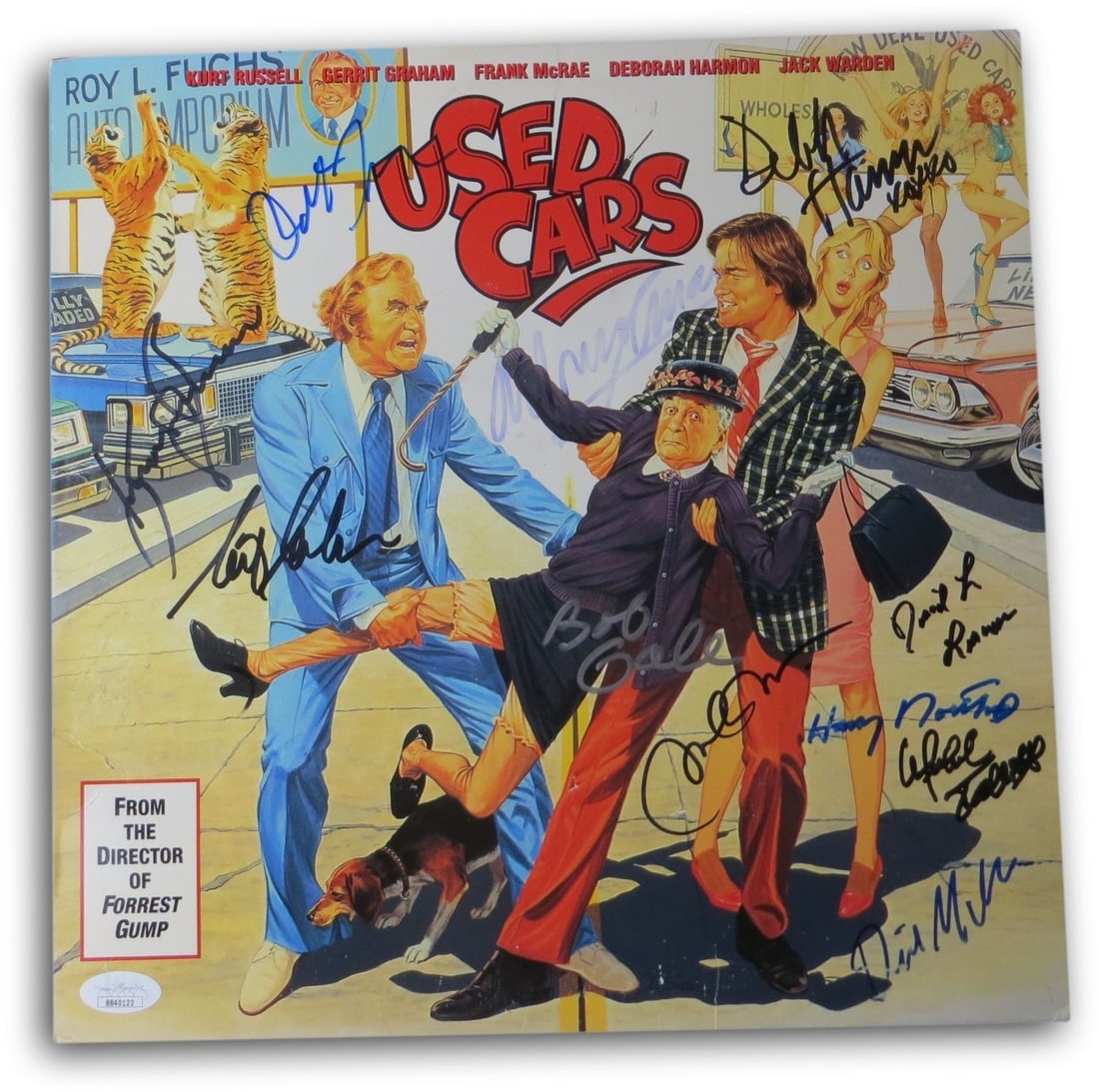 Used Cars cast signed laserdisc cover JSA authenticated (1 of 5)
