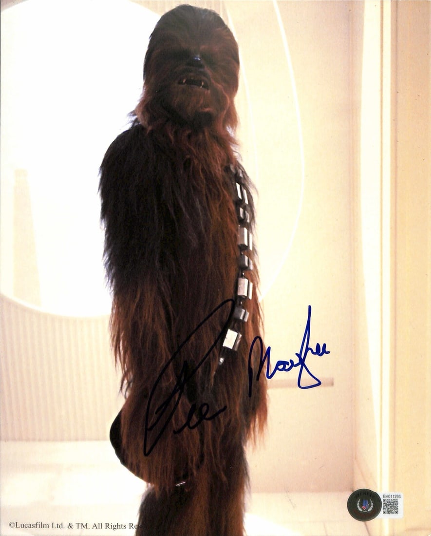 Beckett Certified 8x10 Star Wars ESB Chewbacca Photo Signed by Peter Mayhew (1 of 1)