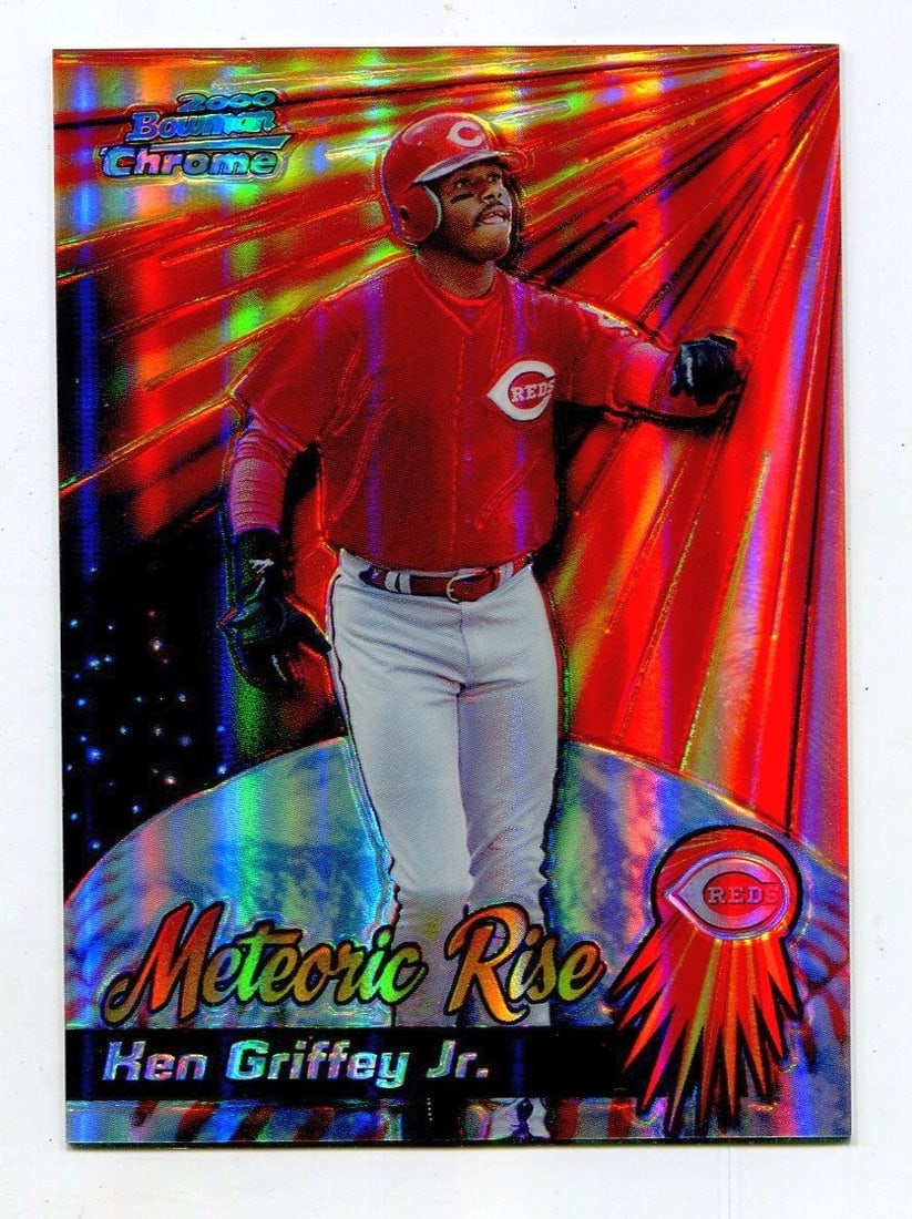 2000 Bowman Chrome Refractor Insert Ken Griffey Jr Meteoric Rise Card (1 of 2)
