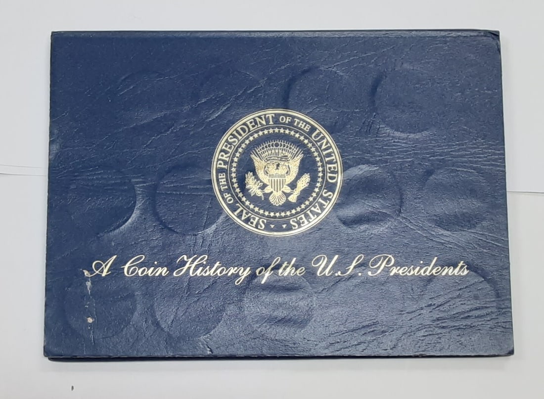 Brass Presidential Medals Set Washington to Clinton 41 Tokens in Folder (1 of 5)