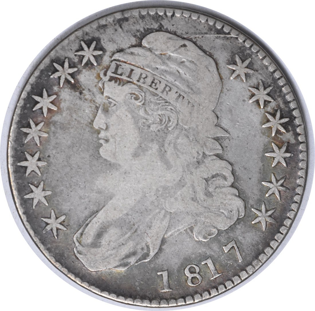 1817 Bust Silver Half Dollar O-106 by John Reich Uncertified: 1817 Bust Silver Half Dollar O-106 by John Reich Uncertified This 1817 Bust Silver Half Dollar features a beautiful design by John Reich and is a remarkable piece of numismatic history. The coin is