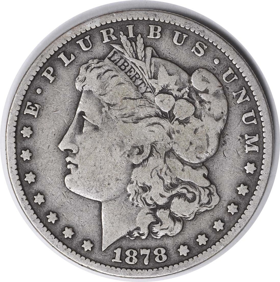 1878-S Morgan Silver Dollar VAM 26 Long Arrow Shaft F: 1878-S Morgan Silver Dollar VAM 26 Long Arrow Shaft F 1878-S VAM 26 Morgan Silver Dollar with Long Arrow Shaft variety. This circulated, uncertified coin is composed of silver and graded F. Pre-owned 