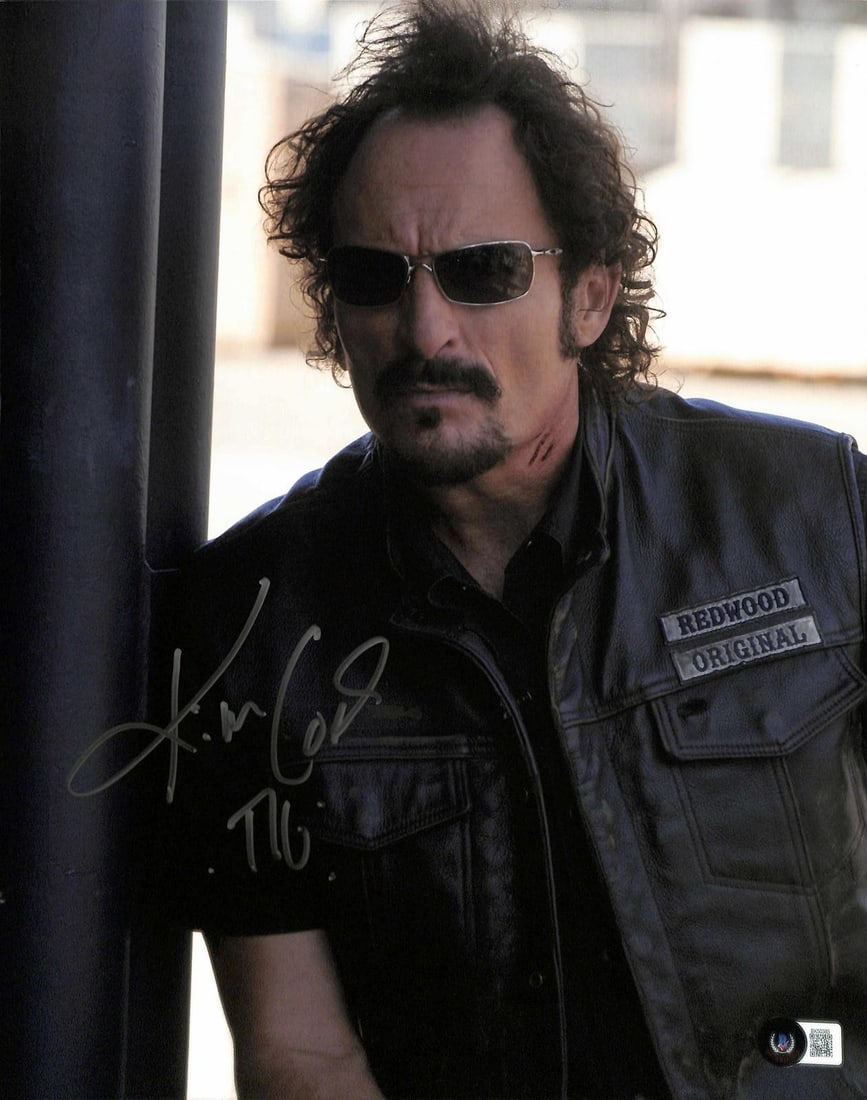 Beckett authenticated 11x14 photo signed by Kim Coates as Tig (1 of 1)