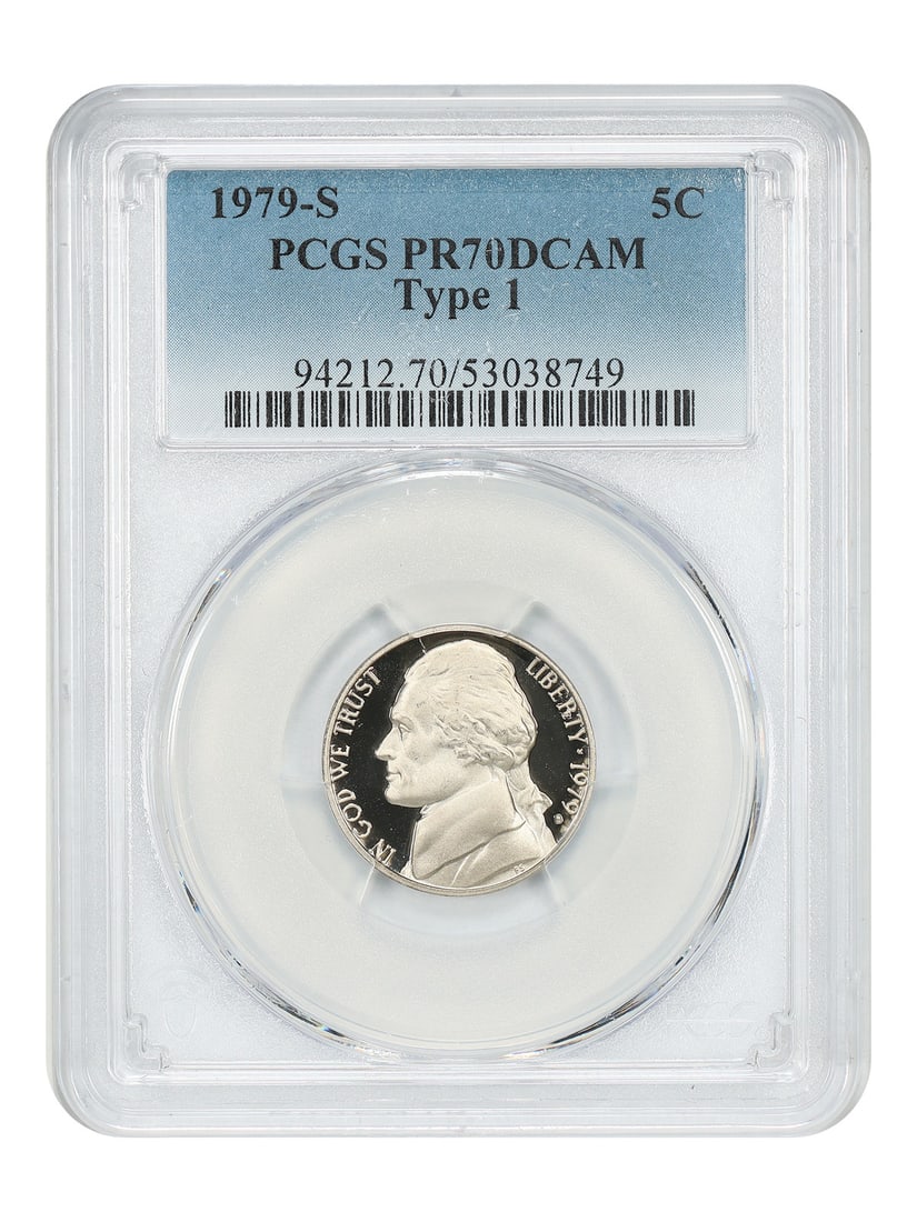 PCGS PR70DCAM 1979-S Jefferson Nickel Type 1 5C (1 of 4)