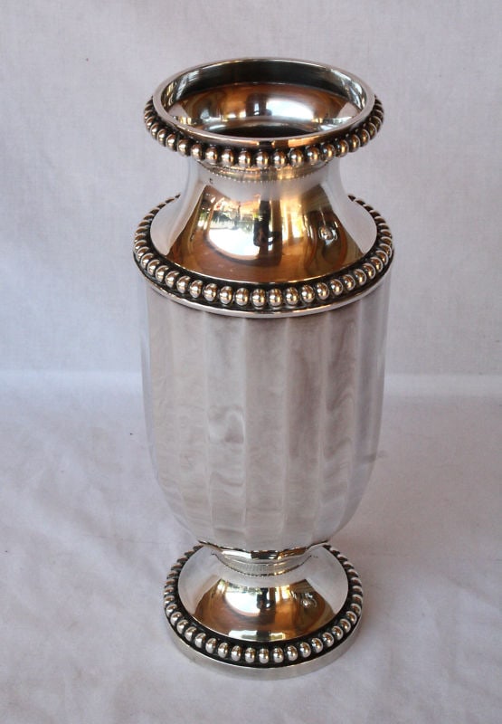 French sterling silver vase circa 1920 hallmarked 11.6" tall (1 of 6)