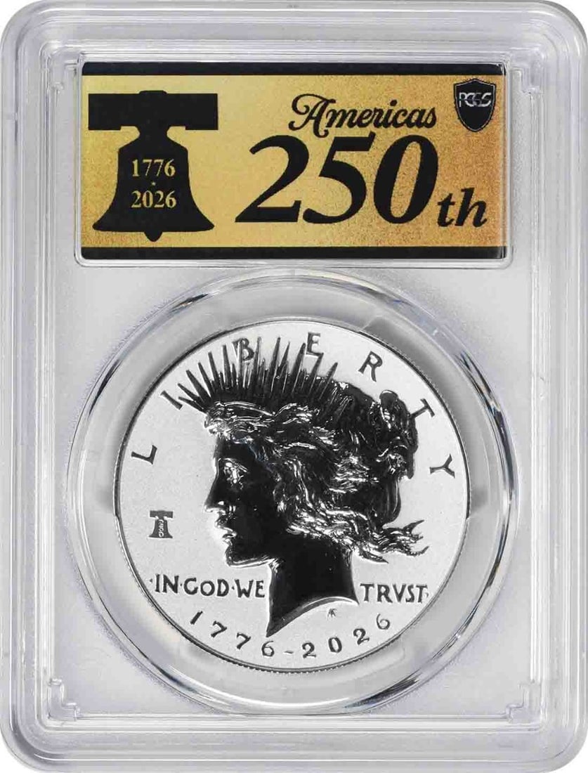PCGS PR70 FS 2026 P Peace Dollar Liberty Bell 250 Privy Reverse (1 of 2)