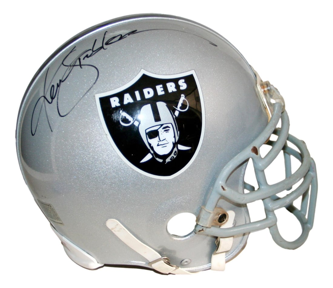 Oakland Raiders full size Proline authentic helmet signed by Ken Stabler JSA: Oakland Raiders full size Proline authentic helmet signed by Ken Stabler JSA Autographed Oakland Raiders Proline authentic full size helmet signed by Ken Stabler. This original football collectible is