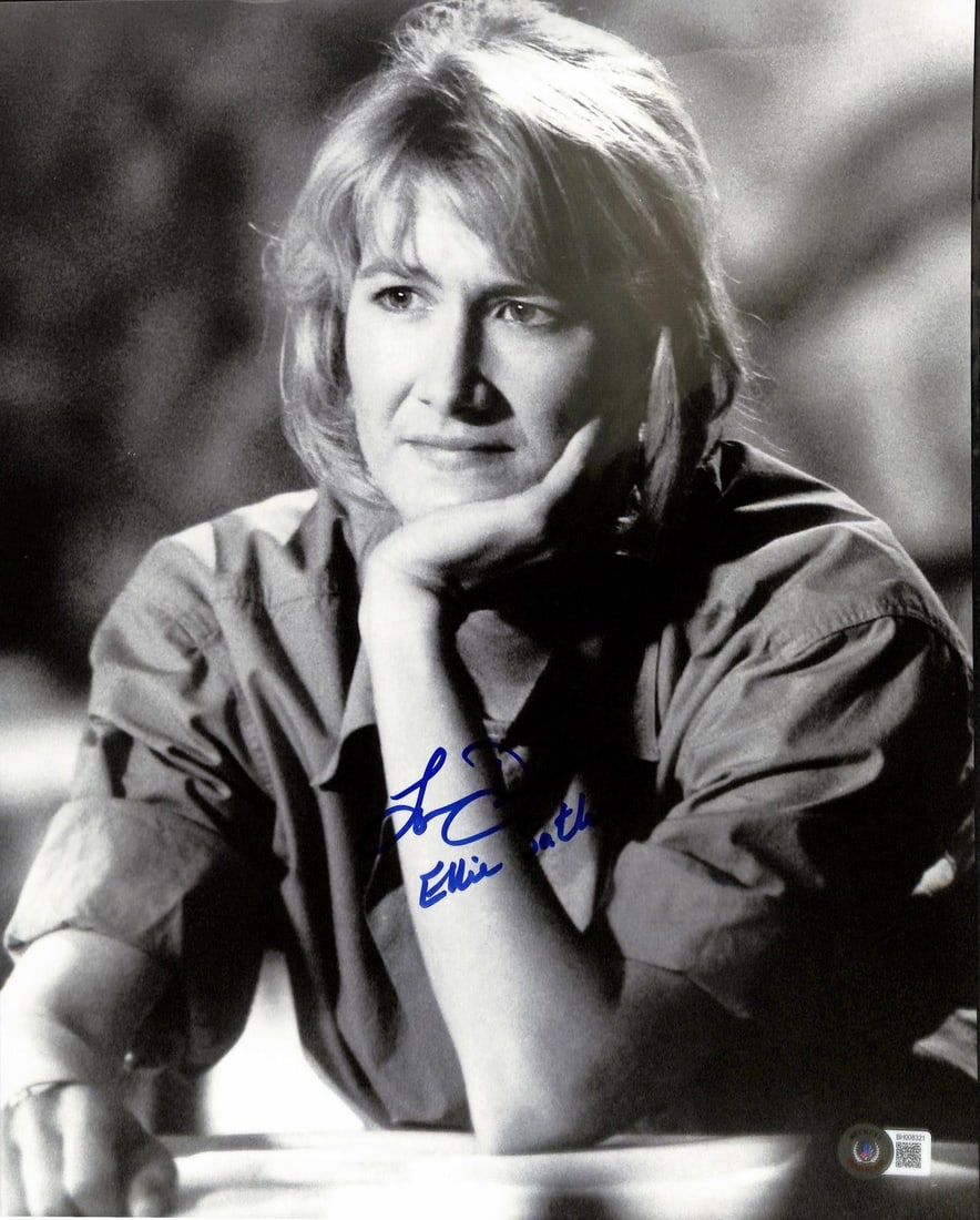 Beckett authenticated Laura Dern signed Jurassic Park 11x14 photo: Beckett authenticated Laura Dern signed Jurassic Park 11x14 photo This 11x14 photograph features a bold, hand-signed autograph from acclaimed actress Laura Dern, best known for her role in Jurassic Pa