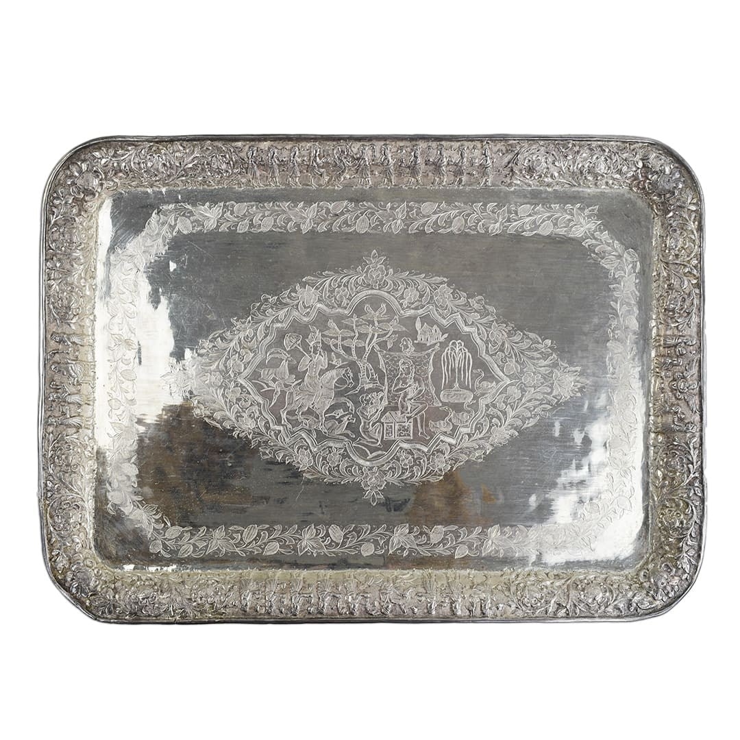 Sterling Silver Persian Pattern Serving Tray 38.987 t oz (1 of 6)