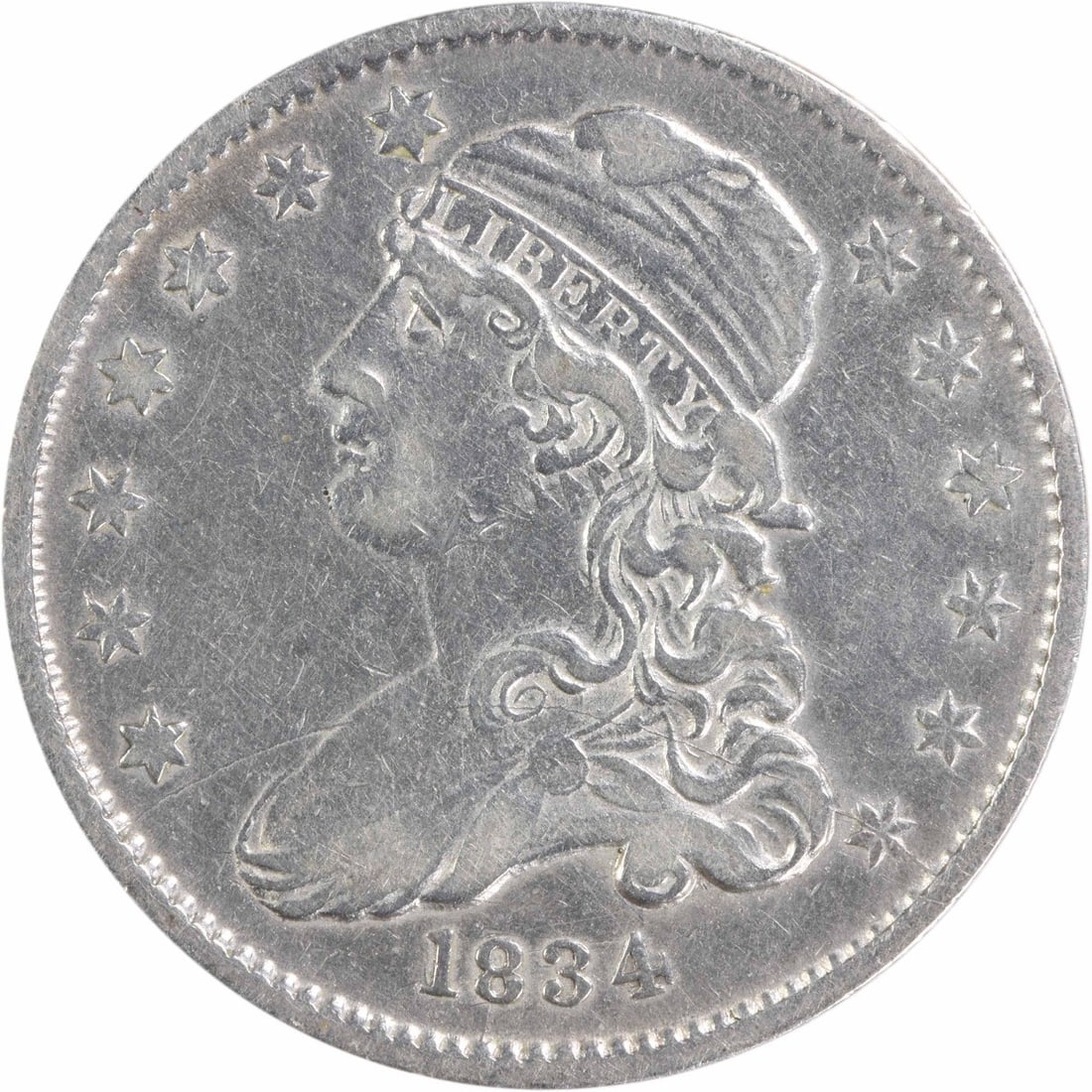 1834 Capped Bust 25C Silver Quarter EF Uncertified (1 of 2)
