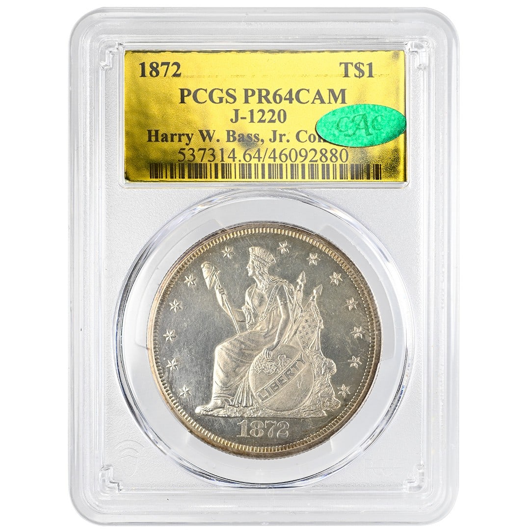 1872 Silver Trade Dollar Pattern J-1220 PCGS CAC PR64CAM (1 of 4)