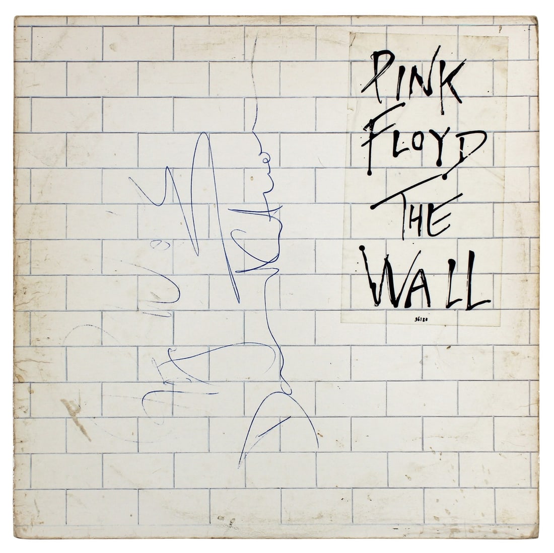 Pink Floyd The Wall Signed Album Cover by Gilmour Waters Mason Wright JSA BAS: Pink Floyd The Wall Signed Album Cover by Gilmour Waters Mason Wright JSA BAS This original autographed album cover of "The Wall" by Pink Floyd features the signatures of all four band members: David 