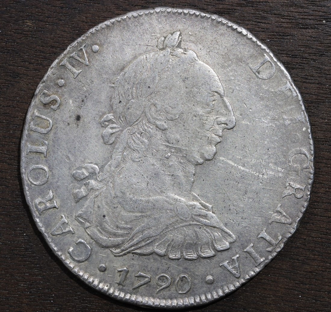 Bolivia 1790 Potosi Mint 8 Reales Spanish Colonial Silver Coin (1 of 2)
