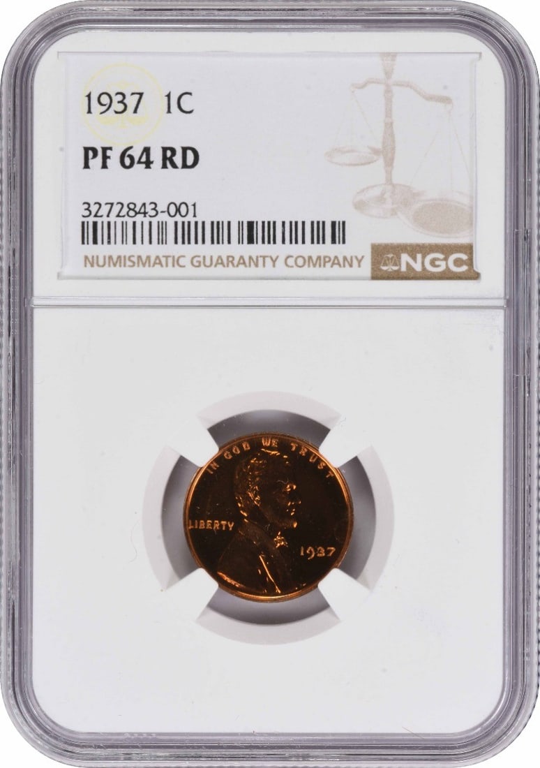 NGC PR64RD 1937 Lincoln Wheat Small Cent Proof (1 of 2)
