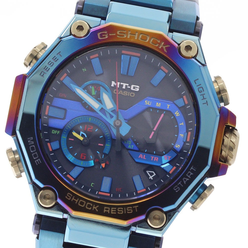 CASIO MT-G Blue Phoenix Solar Radio Controlled Mens Wristwatch (1 of 6)