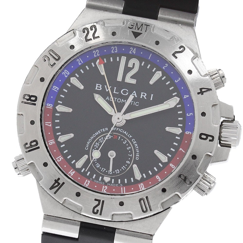 BVLGARI Diagono GMT40S mens automatic GMT date watch (1 of 7)