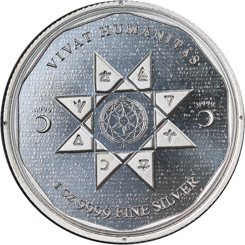 Tokelau 2022 VIVAT HUMANITAS $5 1 Oz .9999 Silver Coin: Tokelau 2022 VIVAT HUMANITAS $5 1 Oz .9999 Silver Coin Original 2022 Tokelau $5 VIVAT HUMANITAS silver coin with .9999 fine silver content and Brilliant Uncirculated quality. This 1 ounce coin is desc