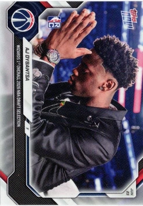 Topps Now ADYBSP AJ Dybantsa Wizards Rookie Card Short Print (1 of 2)
