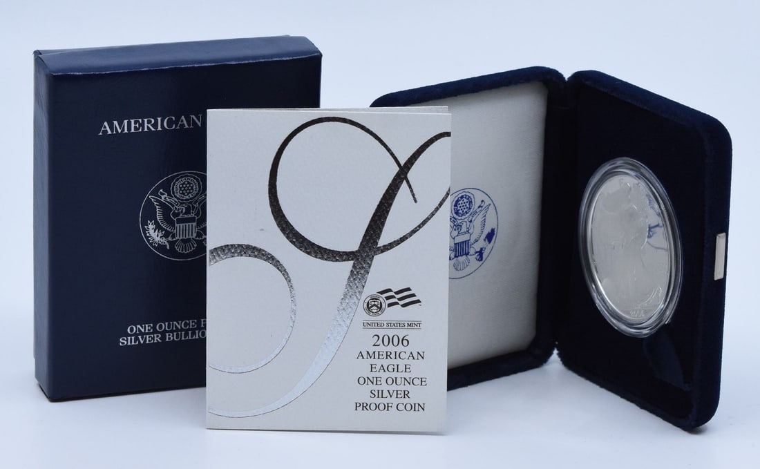 American Silver Eagle Proof Dollar 2006-W with Original Government Packaging (1 of 1)