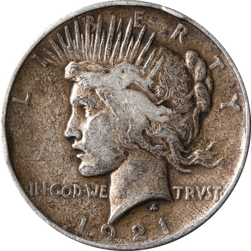 United States 1921 P Peace Silver Dollar Coin: United States 1921 P Peace Silver Dollar Coin 1921-P Peace Dollar coin struck in silver. This pre-owned example is uncertified and circulated. Specifications Item Type: Peace Dollar Year: 1921 Mint Ma