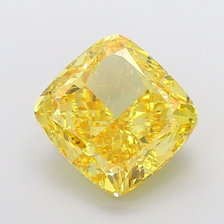 Loose Diamond - CUSHION MODIFIED 10.1ct Fancy Vivid Yellow VS1: Loose Diamond - CUSHION MODIFIED 10.1ct Fancy Vivid Yellow VS1 Source: This is a real non-mined Diamond that has been grown in a lab Shape: CUSHION MODIFIED Carats: 10.1 Color: Fancy Vivid Yellow Cert