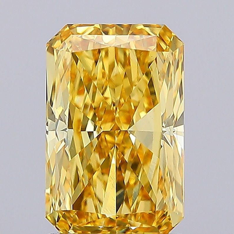 Loose Diamond - RADIANT 2.03ct Fancy Vivid Yellow VS1: Loose Diamond - RADIANT 2.03ct Fancy Vivid Yellow VS1 Source: This is a real non-mined Diamond that has been grown in a lab Shape: RADIANT Carats: 2.03 Color: Fancy Vivid Yellow Certification: NONE Vi