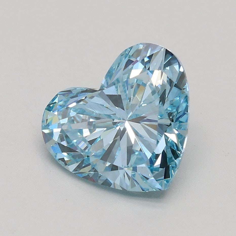 Loose Diamond - HEART 1.29ct Fancy Intense Blue VS2: Loose Diamond - HEART 1.29ct Fancy Intense Blue VS2 Source: This is a real non-mined Diamond that has been grown in a lab Shape: HEART Carats: 1.29 Color: Fancy Intense Blue Certification: IGI Video: