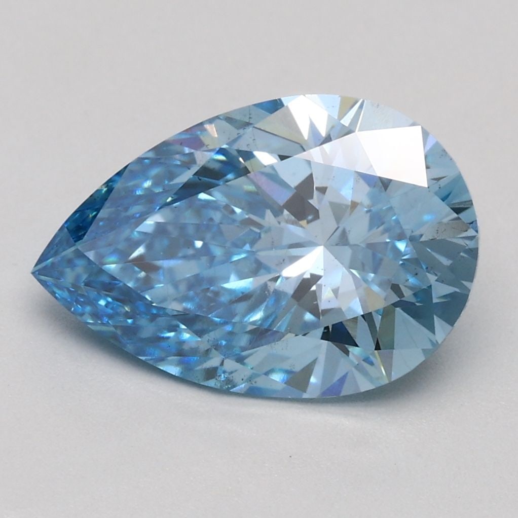 Loose Diamond - PEAR 2.07ct Fancy Vivid Blue SI1: Loose Diamond - PEAR 2.07ct Fancy Vivid Blue SI1 Source: This is a real non-mined Diamond that has been grown in a lab Shape: PEAR Carats: 2.07 Color: Fancy Vivid Blue Certification: IGI Video: Video