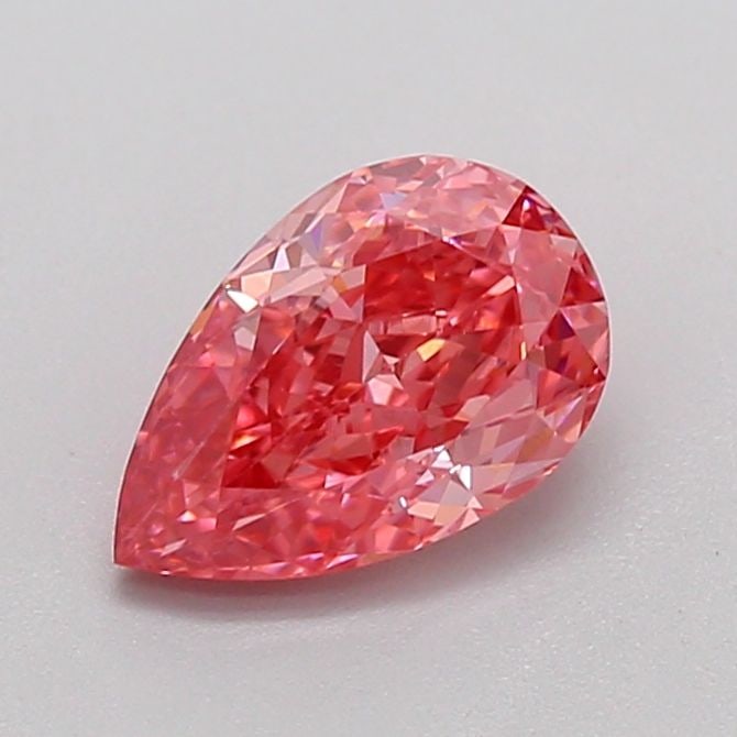 Loose Diamond - PEAR 1.06ct Fancy Intense Reddish Pink VS1: Loose Diamond - PEAR 1.06ct Fancy Intense Reddish Pink VS1 Source: This is a real non-mined Diamond that has been grown in a lab Shape: PEAR Carats: 1.06 Color: Fancy Intense Reddish Pink Certificatio