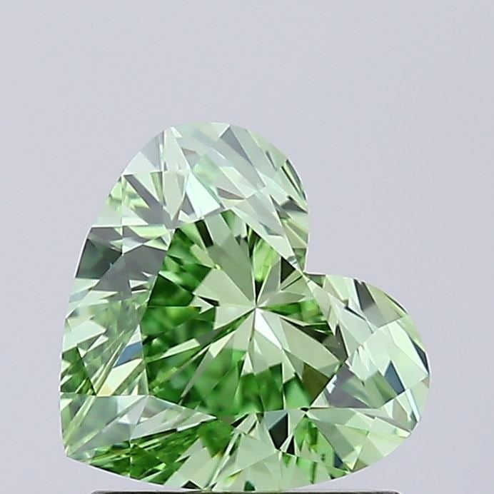 Loose Diamond - HEART 1.05ct Fancy Vivid Green VVS1: Loose Diamond - HEART 1.05ct Fancy Vivid Green VVS1 Source: This is a real non-mined Diamond that has been grown in a lab Shape: HEART Carats: 1.05 Color: Fancy Vivid Green Certification: IGI Video: