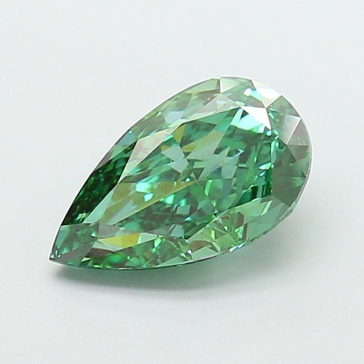 Loose Diamond - PEAR 3.02ct Fancy Vivid Green VVS2 (1 of 1)