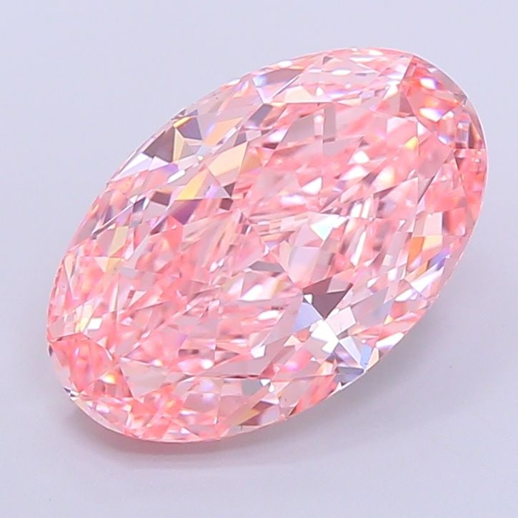 Loose Diamond - OVAL 6.54ct Fancy Vivid Pink VVS2: Loose Diamond - OVAL 6.54ct Fancy Vivid Pink VVS2 Source: This is a real non-mined Diamond that has been grown in a lab Shape: OVAL Carats: 6.54 Color: Fancy Vivid Pink Certification: IGI Video: