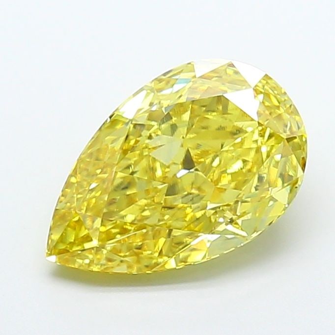 Loose Diamond - PEAR 6.06ct Fancy Intense Yellow VS2: Loose Diamond - PEAR 6.06ct Fancy Intense Yellow VS2 Source: This is a real non-mined Diamond that has been grown in a lab Shape: PEAR Carats: 6.06 Color: Fancy Intense Yellow Certification: IGI Video