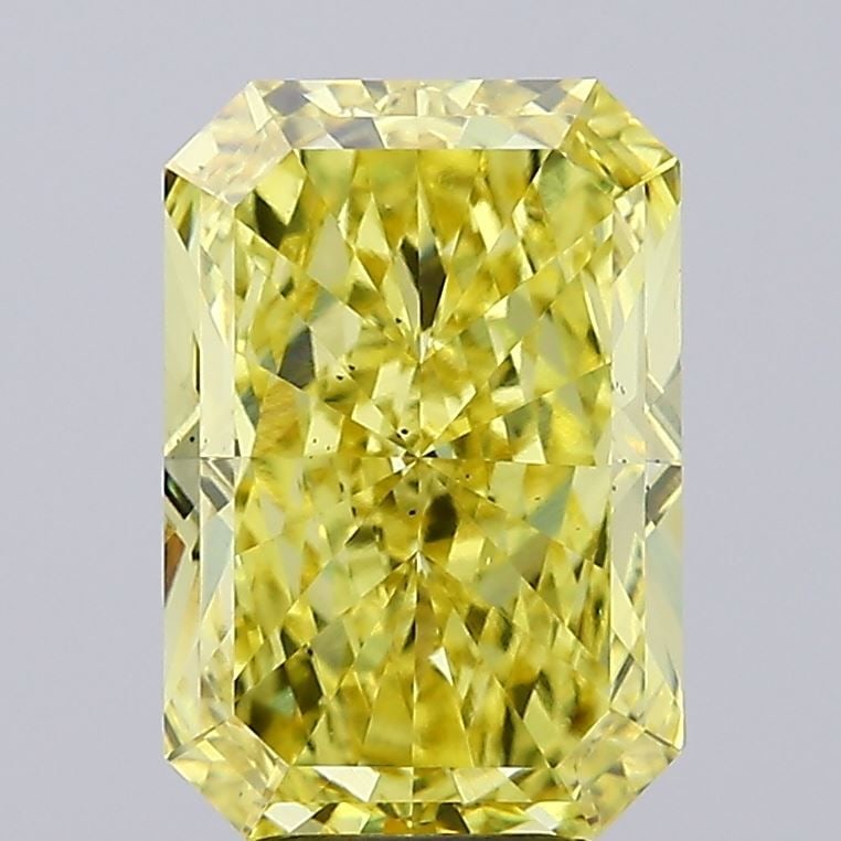 Loose Diamond - RADIANT 5.04ct Fancy Vivid Yellow VS2: Loose Diamond - RADIANT 5.04ct Fancy Vivid Yellow VS2 Source: This is a real non-mined Diamond that has been grown in a lab Shape: RADIANT Carats: 5.04 Color: Fancy Vivid Yellow Certification: IGI Vid