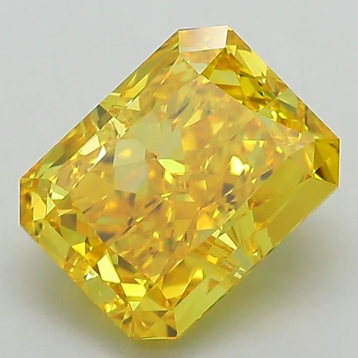 Loose Diamond - RADIANT 2.53ct Fancy Vivid Yellow VS2: Loose Diamond - RADIANT 2.53ct Fancy Vivid Yellow VS2 Source: This is a real non-mined Diamond that has been grown in a lab Shape: RADIANT Carats: 2.53 Color: Fancy Vivid Yellow Certification: IGI Vid