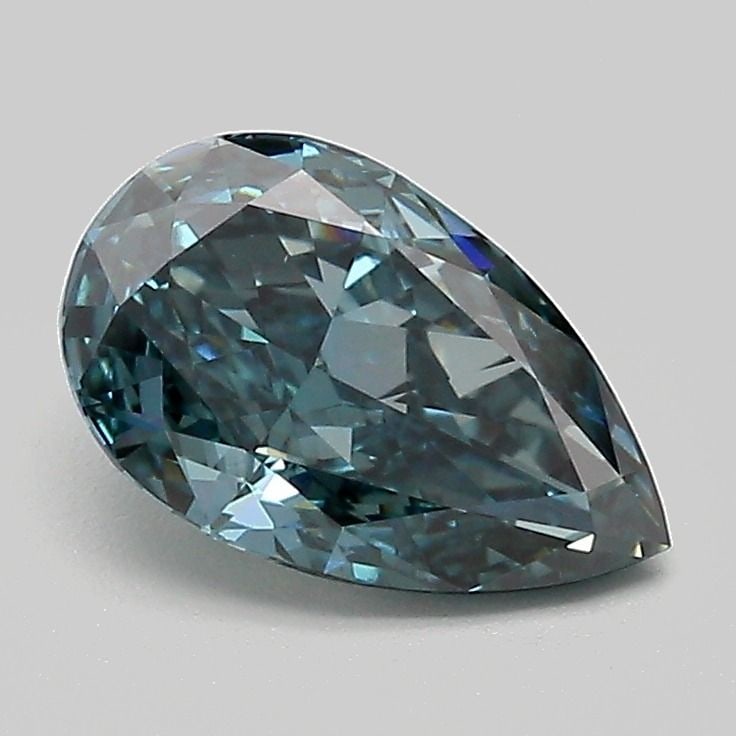 Loose Diamond - PEAR 1.35ct Fancy Deep Blue Green VS1: Loose Diamond - PEAR 1.35ct Fancy Deep Blue Green VS1 Source: This is a real non-mined Diamond that has been grown in a lab Shape: PEAR Carats: 1.35 Color: Fancy Deep Blue Green Certification: IGI Add