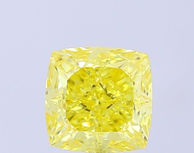 Loose Diamond - CUSHION MODIFIED 2.51ct Fancy Intense Yellow VS1: Loose Diamond - CUSHION MODIFIED 2.51ct Fancy Intense Yellow VS1 Source: This is a real non-mined Diamond that has been grown in a lab Shape: CUSHION MODIFIED Carats: 2.51 Color: Fancy Intense Yellow 