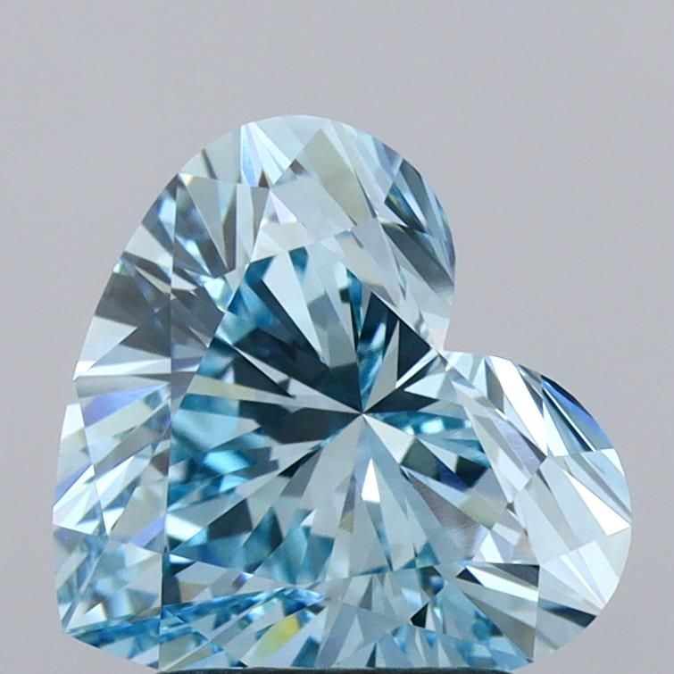 Loose Diamond - HEART 2.09ct Fancy Vivid Blue VVS2: Loose Diamond - HEART 2.09ct Fancy Vivid Blue VVS2 Source: This is a real non-mined Diamond that has been grown in a lab Shape: HEART Carats: 2.09 Color: Fancy Vivid Blue Certification: IGI Video: