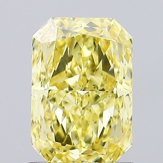 Loose Diamond - RADIANT 1.1ct Fancy Intense Yellow VS1: Loose Diamond - RADIANT 1.1ct Fancy Intense Yellow VS1 Source: This is a real non-mined Diamond that has been grown in a lab Shape: RADIANT Carats: 1.1 Color: Fancy Intense Yellow Certification: IGI