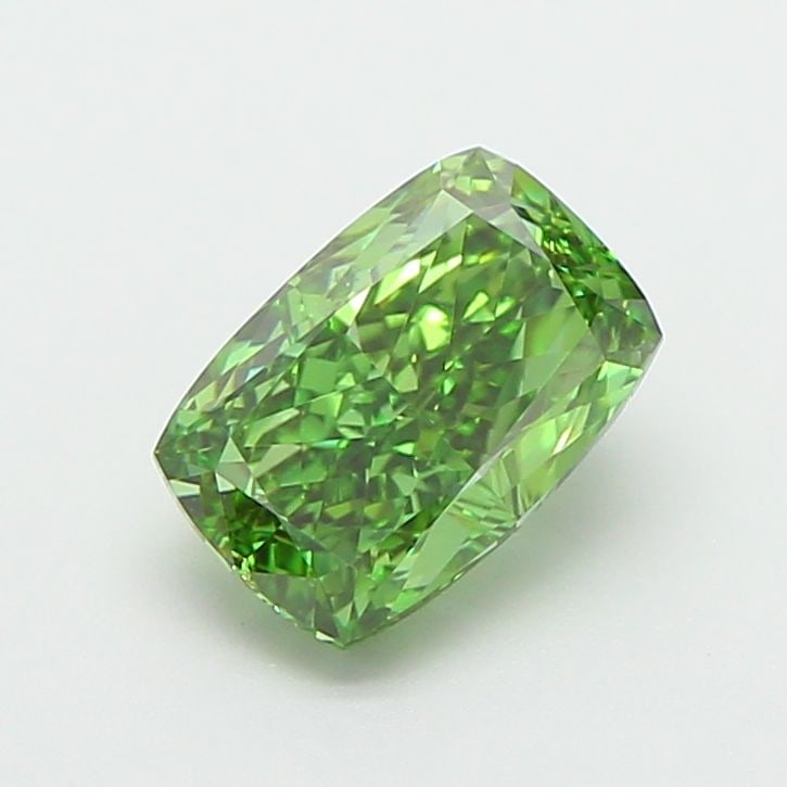 Loose Diamond - CUSHION MODIFIED 1.52ct Fancy Vivid Green VS2: Loose Diamond - CUSHION MODIFIED 1.52ct Fancy Vivid Green VS2 Source: This is a real non-mined Diamond that has been grown in a lab Shape: CUSHION MODIFIED Carats: 1.52 Color: Fancy Vivid Green