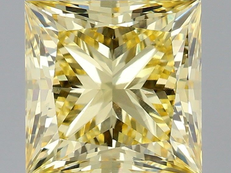 Loose Diamond - PRINCESS 4.0ct Fancy Intense Yellow VS1: Loose Diamond - PRINCESS 4.0ct Fancy Intense Yellow VS1 Source: This is a real non-mined Diamond that has been grown in a lab Shape: PRINCESS Carats: 4.0 Color: Fancy Intense Yellow Certification: