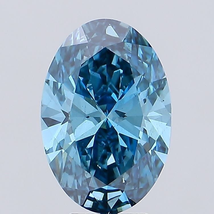 Loose Diamond - OVAL 5.18ct Fancy Vivid Blue VS2: Loose Diamond - OVAL 5.18ct Fancy Vivid Blue VS2 Source: This is a real non-mined Diamond that has been grown in a lab Shape: OVAL Carats: 5.18 Color: Fancy Vivid Blue Certification: IGI Video: