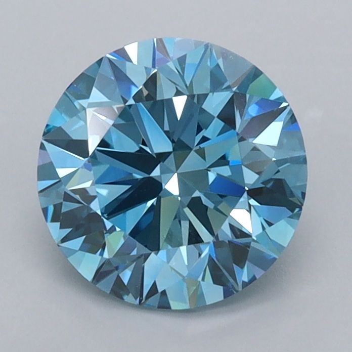 Ideal Loose Diamond - ROUND 1.48ct Fancy Vivid Blue VVS2: Ideal Loose Diamond - ROUND 1.48ct Fancy Vivid Blue VVS2 Source: This is a real non-mined Diamond that has been grown in a lab Shape: ROUND Carats: 1.48 Color: Fancy Vivid Blue Certification: IGI Vide