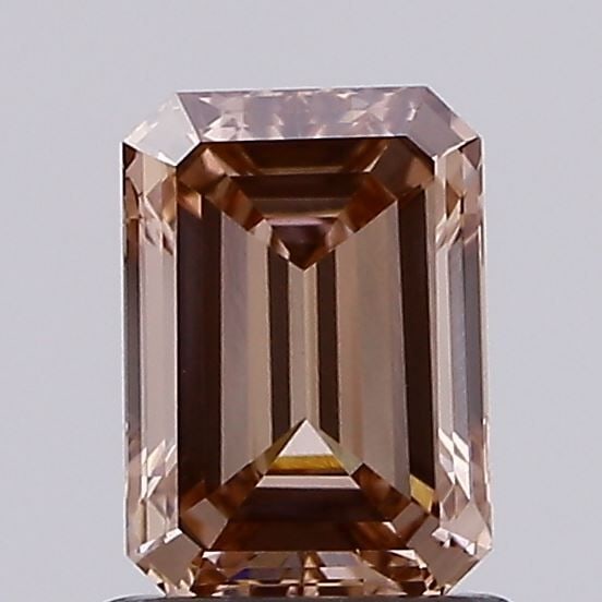 Loose Diamond - EMERALD 1.08ct Fancy Light Brown VVS2: Loose Diamond - EMERALD 1.08ct Fancy Light Brown VVS2 Source: This is a real non-mined Diamond that has been grown in a lab Shape: EMERALD Carats: 1.08 Color: Fancy Light Brown Certification: IGI