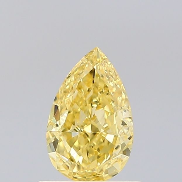 Loose Diamond - PEAR 0.62ct Fancy Intense Yellow VVS2: Loose Diamond - PEAR 0.62ct Fancy Intense Yellow VVS2 Source: This is a real non-mined Diamond that has been grown in a lab Shape: PEAR Carats: 0.62 Color: Fancy Intense Yellow Certification: IGI Vide