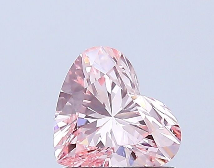 Loose Diamond - HEART 0.83ct Fancy Light Pinkish Pink VS1: Loose Diamond - HEART 0.83ct Fancy Light Pinkish Pink VS1 Source: This is a real non-mined Diamond that has been grown in a lab Shape: HEART Carats: 0.83 Color: Fancy Light Pinkish Pink Certification: