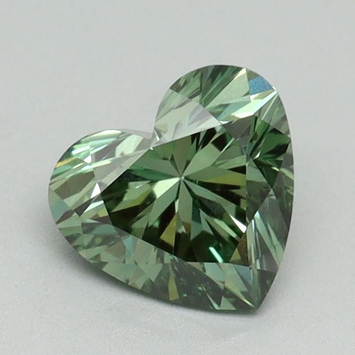Loose Diamond - HEART 1.0ct Fancy Vivid Green VS1: Loose Diamond - HEART 1.0ct Fancy Vivid Green VS1 Source: This is a real non-mined Diamond that has been grown in a lab Shape: HEART Carats: 1.0 Color: Fancy Vivid Green Certification: IGI Video: