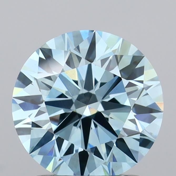 Ideal Loose Diamond - ROUND 1.53ct Fancy Vivid Blue VVS2: Ideal Loose Diamond - ROUND 1.53ct Fancy Vivid Blue VVS2 Source: This is a real non-mined Diamond that has been grown in a lab Shape: ROUND Carats: 1.53 Color: Fancy Vivid Blue Certification: IGI