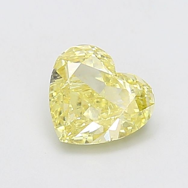 Loose Diamond - HEART 1.52ct Fancy Yellow VS1: Loose Diamond - HEART 1.52ct Fancy Yellow VS1 Source: This is a real non-mined Diamond that has been grown in a lab Shape: HEART Carats: 1.52 Color: Fancy Yellow Certification: IGI Video:
