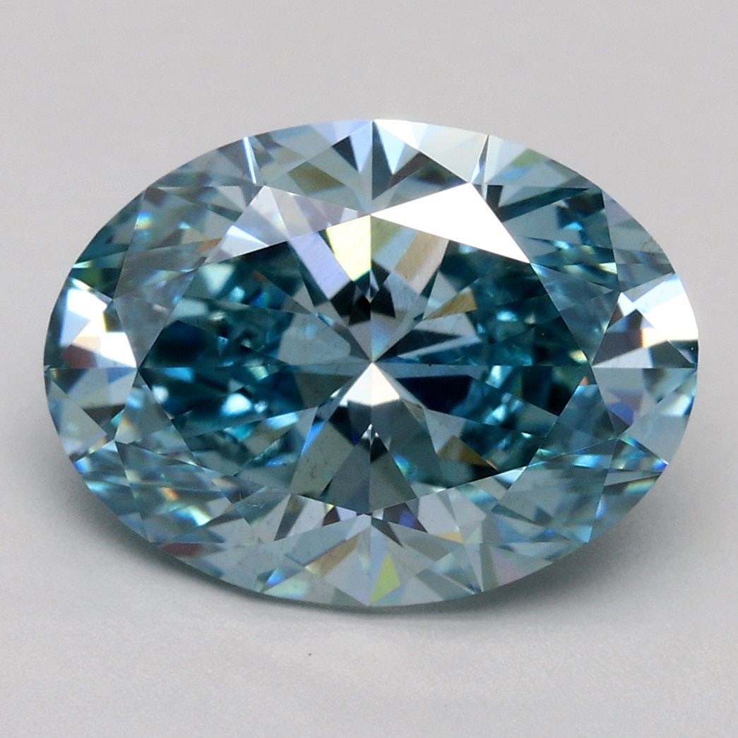 Loose Diamond - OVAL 3.04ct Fancy Intense Blue VS2: Loose Diamond - OVAL 3.04ct Fancy Intense Blue VS2 Source: This is a real non-mined Diamond that has been grown in a lab Shape: OVAL Carats: 3.04 Color: Fancy Intense Blue Certification: IGI Video: